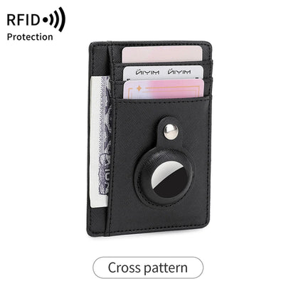 Ultrathin RFID Blocking Credit Card Wallet Can hold Airtag wallet