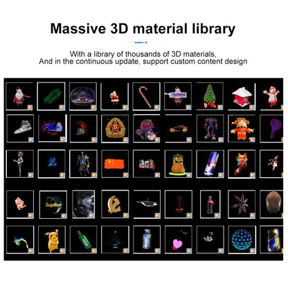 3D Hologram Fan Mini 3D Holographic Projector Advertising Display