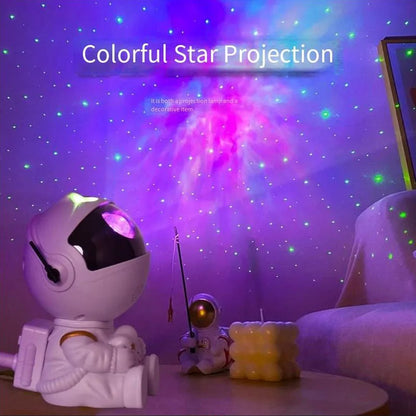 Creative Astronaut Star Projection Night Light 2025 New Colorful Star