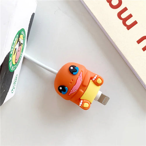 Anime Pokemon Pikachu Doll Data Cable Protective Cover Protective
