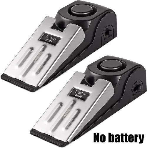 1 or 2Pcs Portable 120DB Wireless Door Stop Alarm Home Security System
