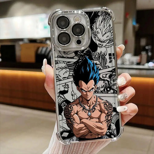 Dragon Ball Super Case for iPhone 16 Pro Max 11 12 14 15 Plus 17 Air