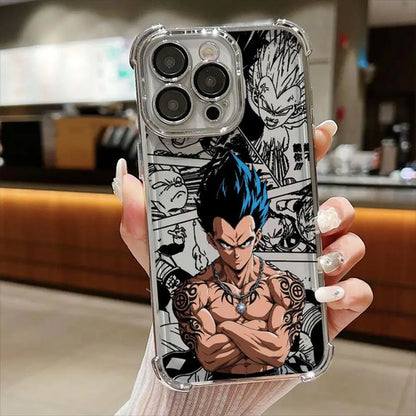 Dragon Ball Super Case for iPhone 16 Pro Max 11 12 14 15 Plus 17 Air