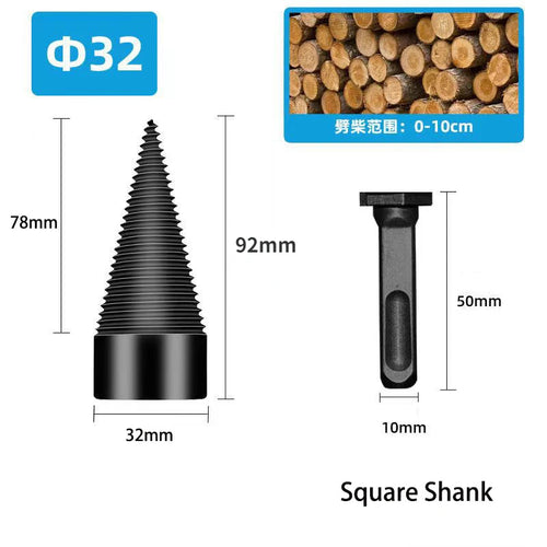 Heavy-Duty Firewood Log Splitter Bit Set