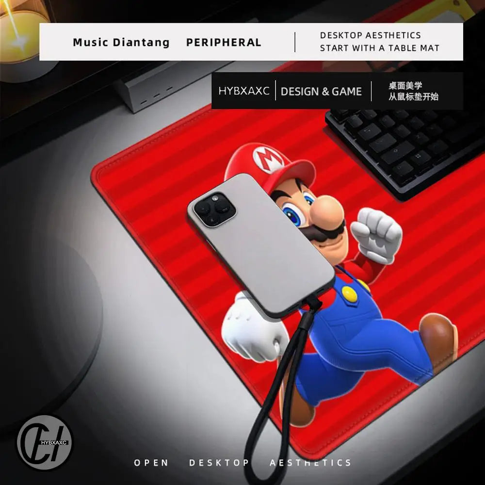 Hot Games Super M-Marioes Mousepad HD Printing Computer Gamers Locking