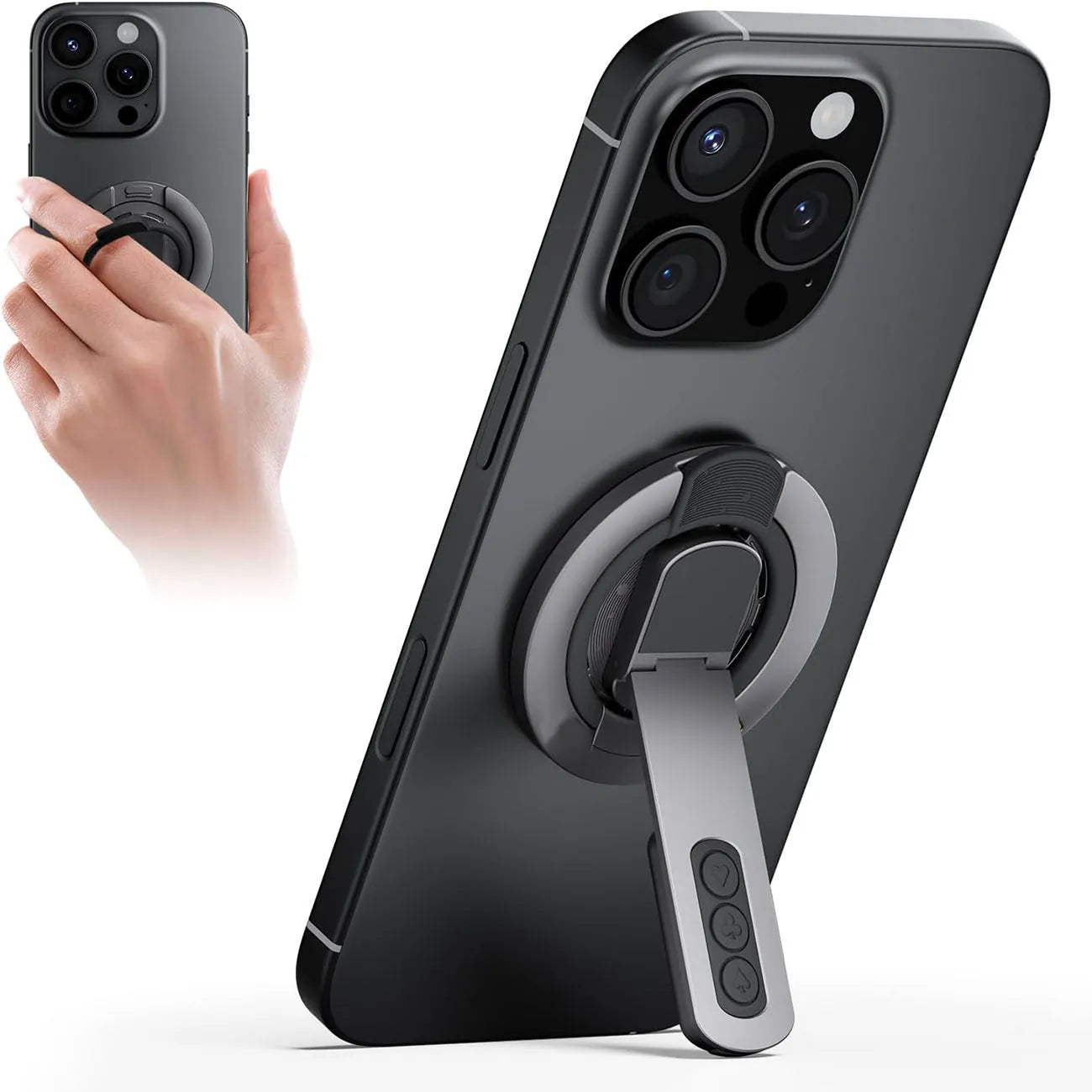 Phone Grip for Magsafe Phone Stand 360Roration Gym Holder Phone