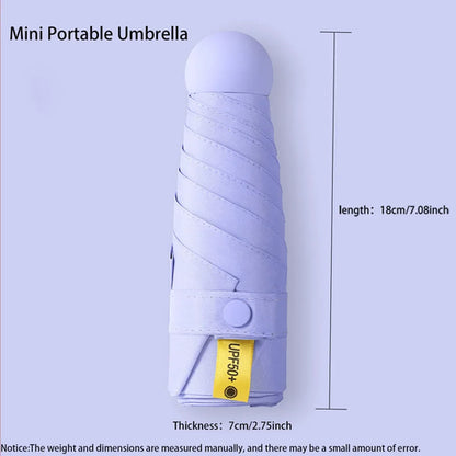 Sun Umbrella Travel Umbrella Compact Ultralight Mini Portable