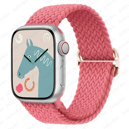 Strap for Apple Watch band 46mm 45mm 49mm 42mm 40mm 41mm 44mm Elastic