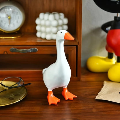 Resin Goose & Duck Desktop Sculpture with Key Holder