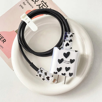 Clear Black Bow Charge Protective Case For iPhone 18W-20W US