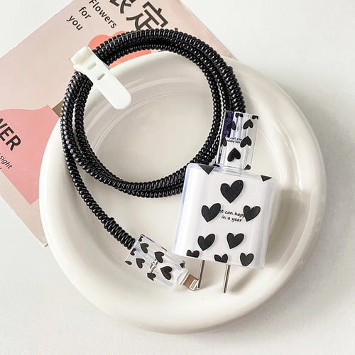 Clear Black Bow Charge Protective Case For iPhone 18W-20W US