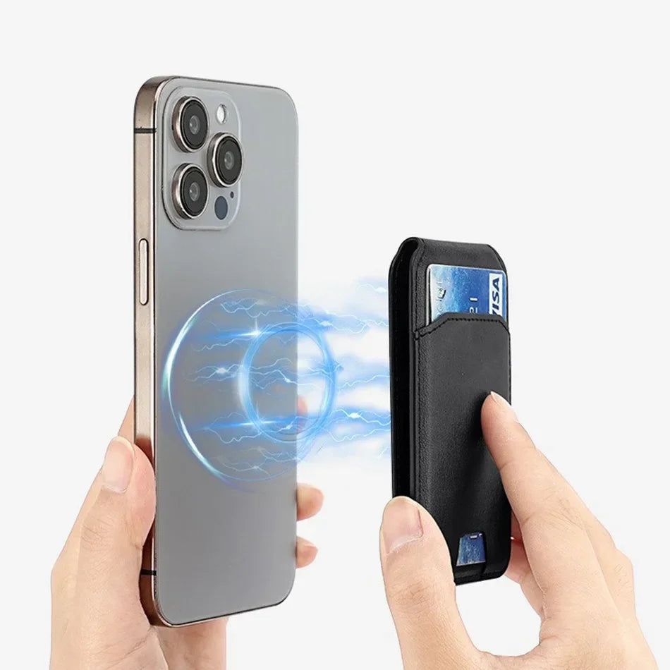 Card Wallet Phone Stand PU Leather Magnetic Card Holder  Phone Cases