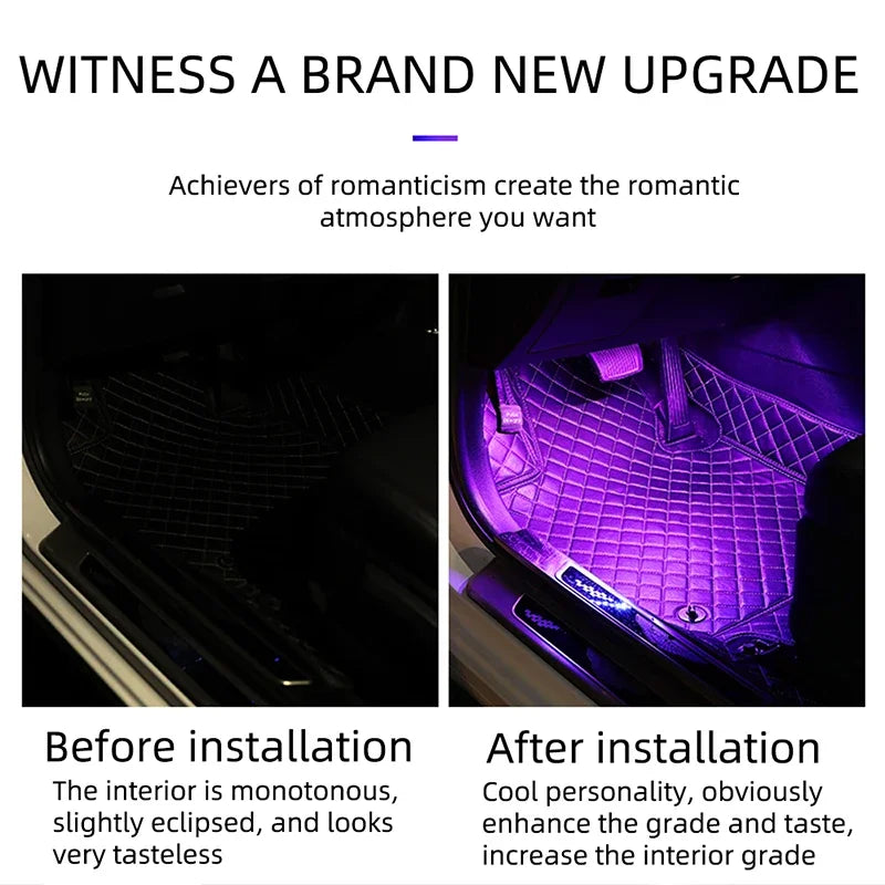 4in1 18LED Symphony Led Interior lights Atmosphere Footwell lamp App