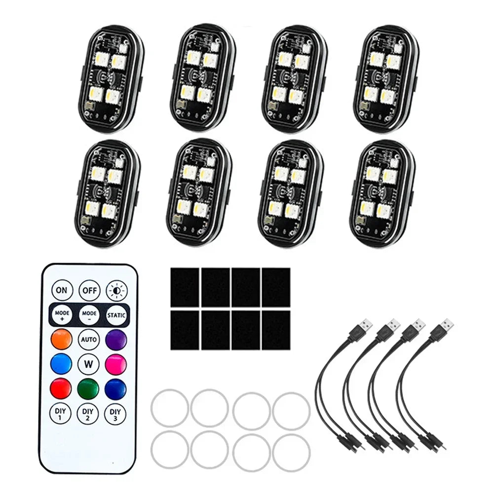 Rechargeable LED Remote Control Car Light