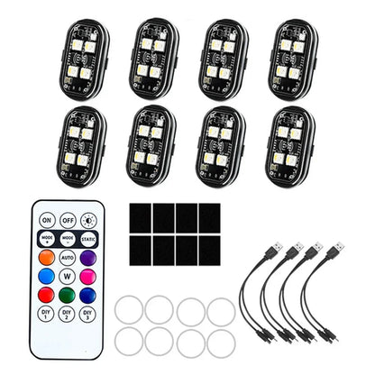 Rechargeable LED Remote Control Car Light