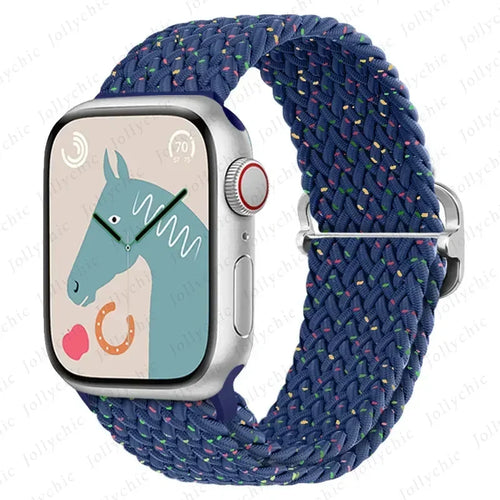 Strap for Apple Watch band 46mm 45mm 49mm 42mm 40mm 41mm 44mm Elastic