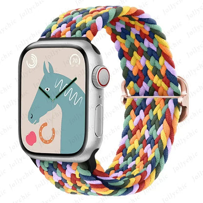 Strap for Apple Watch band 46mm 45mm 49mm 42mm 40mm 41mm 44mm Elastic