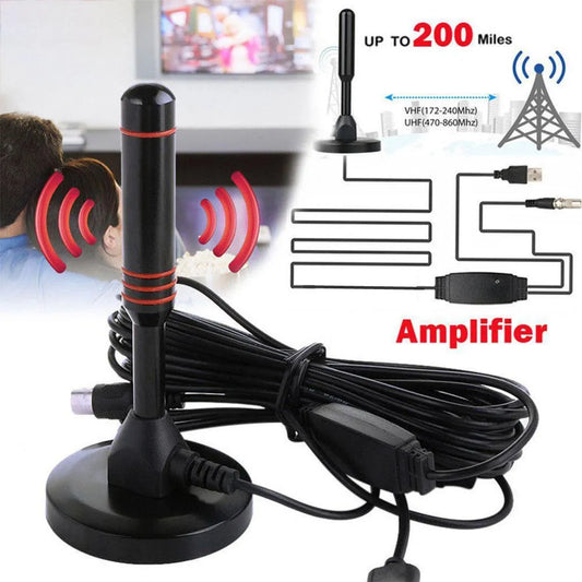 HD Digital TV Antenna Indoor Amplified dab antenna 200 Miles Ultra