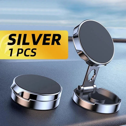 Round Folding Magnetic Car Holder 360 Degree Rotatable Mobile Phone