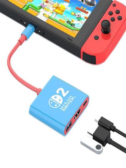 Switch 2 Dock,TV Docking Station for Switch OLED/Steam Deck,HDMI 2.0