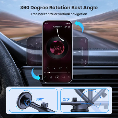 TOPK Mag-Safe Car Phone Holder Magnetic Phone Car Mount for Windshield