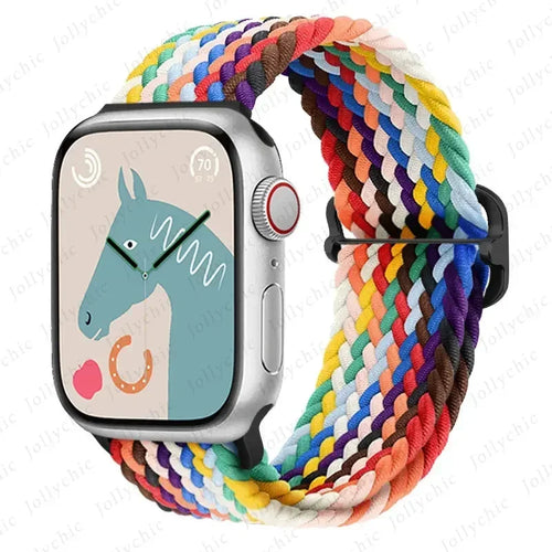 Strap for Apple Watch band 46mm 45mm 49mm 42mm 40mm 41mm 44mm Elastic