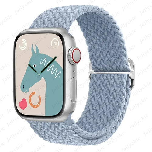 Strap for Apple Watch band 46mm 45mm 49mm 42mm 40mm 41mm 44mm Elastic