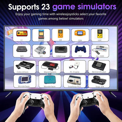 M15 4K TV Game Stick 64GB Built-in 3/40000+ Retro Games Console with