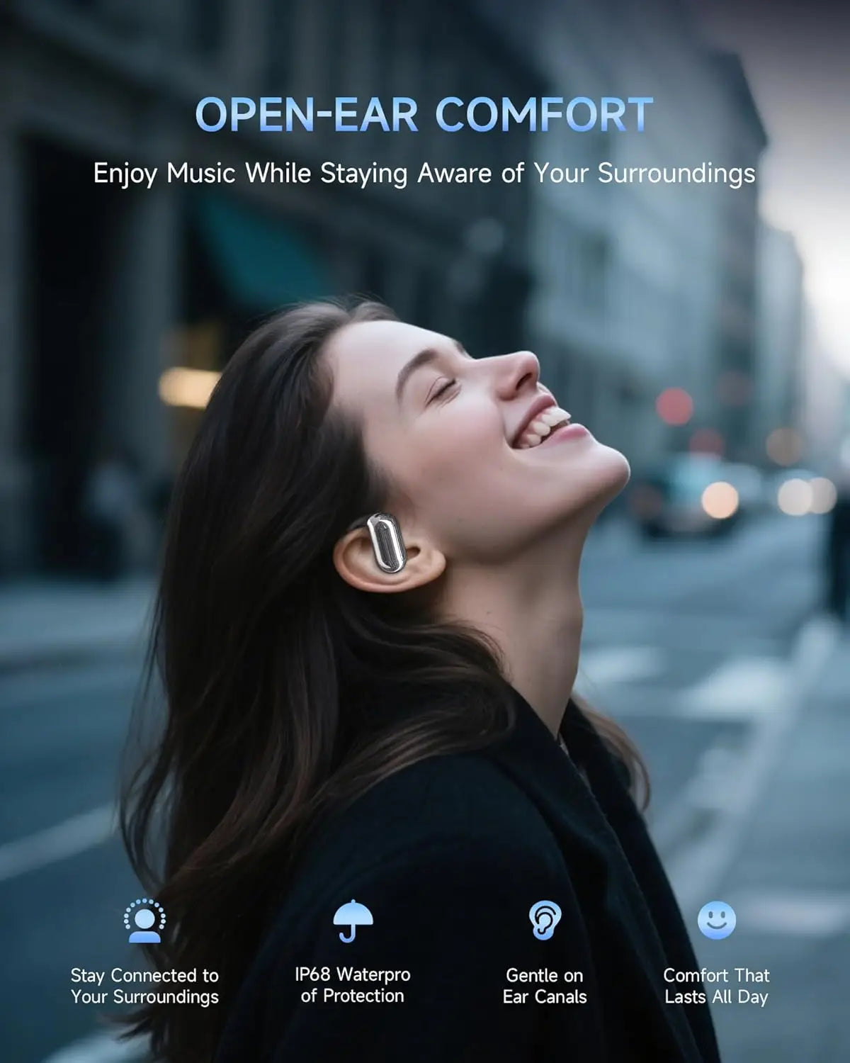 UYUXIO AI Language Translation Headphones with 144 Languages & Accents