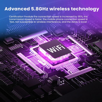 Wireless Android Auto Dongle Wireless CarPlay Adapter 2in1 AI Smart