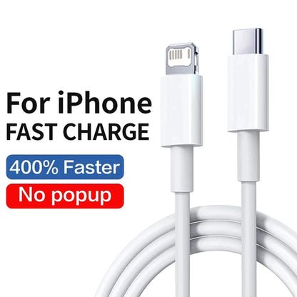 USB C Cable PD 20W Charger For Apple iPhone 12 13 14 11 Pro Max Plus
