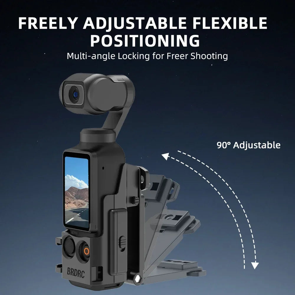 BRDRC Magnetic Clip Mount for DJI Osmo Pocket 3 Quick Release Back