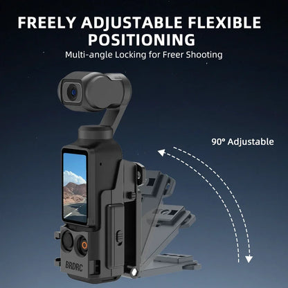 BRDRC Magnetic Clip Mount for DJI Osmo Pocket 3 Quick Release Back