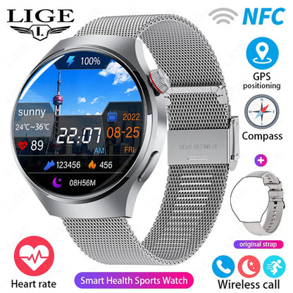 New Smart Watch Men 360*360 HD Screen GPS Tracker Custom Dial