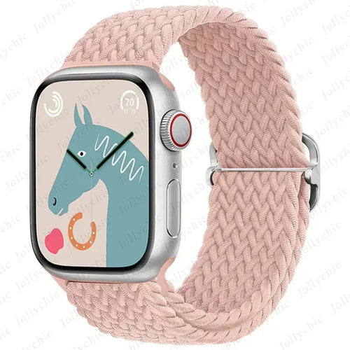 Strap for Apple Watch band 46mm 45mm 49mm 42mm 40mm 41mm 44mm Elastic