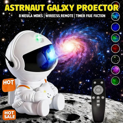 Creative Astronaut Star Projection Night Light 2025 New Colorful Star