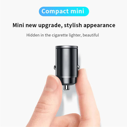 100W/200W QC3.0 PD Mini Car Charger 12-24V Lighter Fast Charging Car