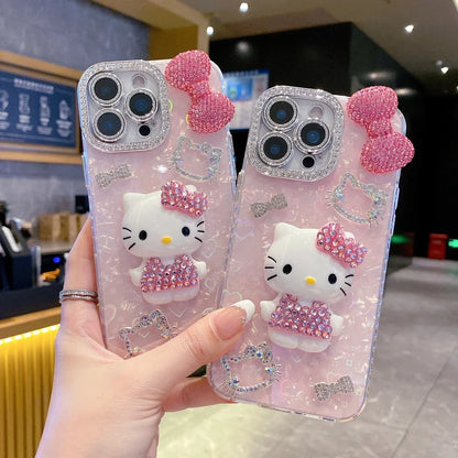 Phone Case For iPhone 17 16 15 14 13 12 Pro Max 3D Stereoscopic Cute