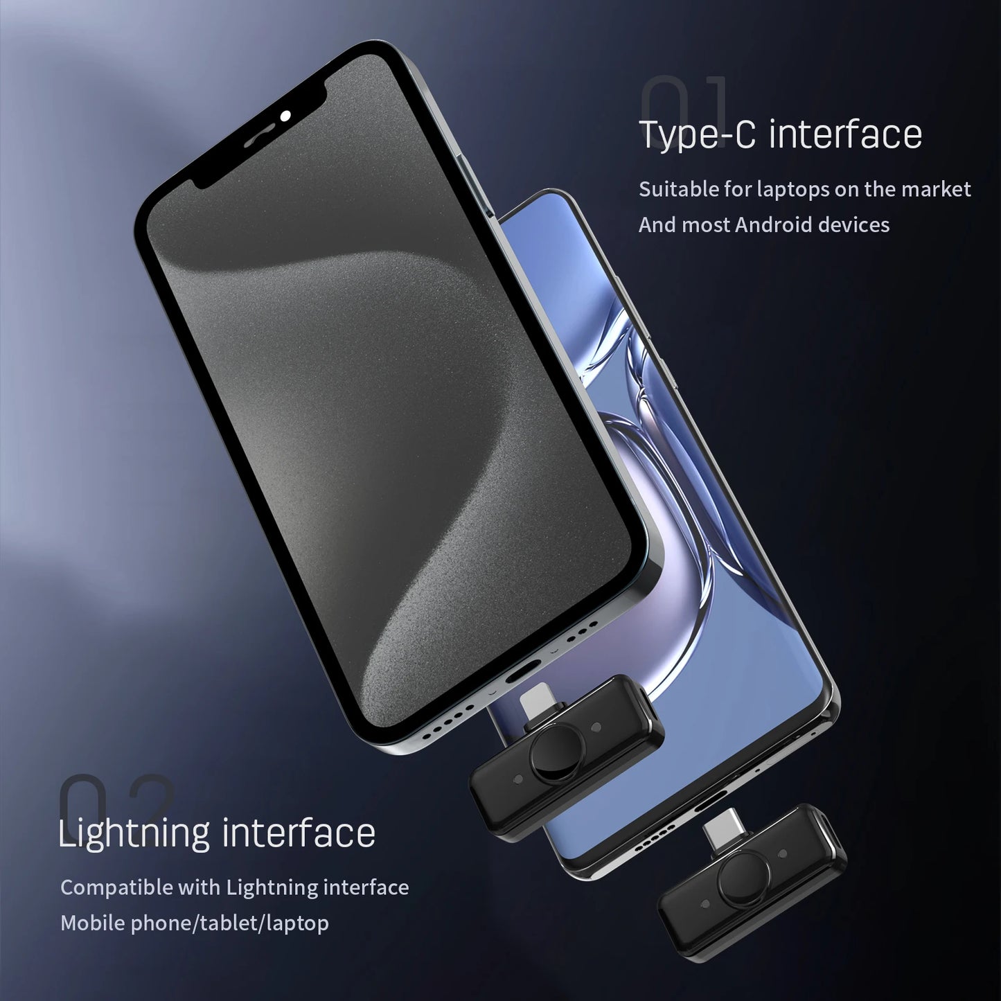 microphone 2.4G Plug and Play Chip Wireless Lavalier microphone