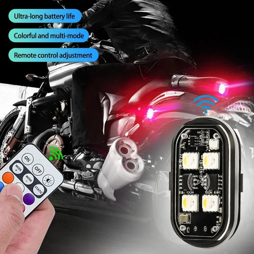 Rechargeable LED Remote Control Car Light