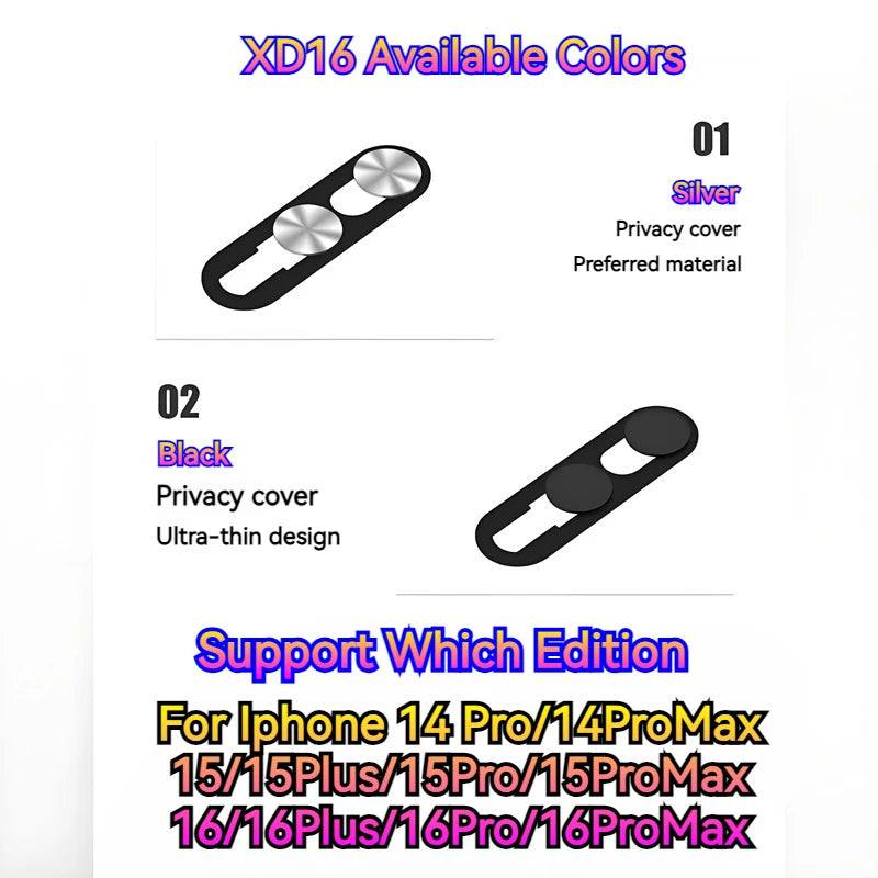 New Anti-Peeping Lens Cover Camera Privacy Protector with Dual - Slide