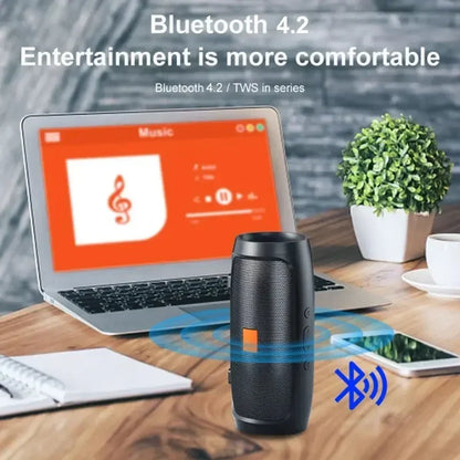 Bluetooth Speaker Dual Speaker Stereo Outdoor Tfusb Playback Fm Voice