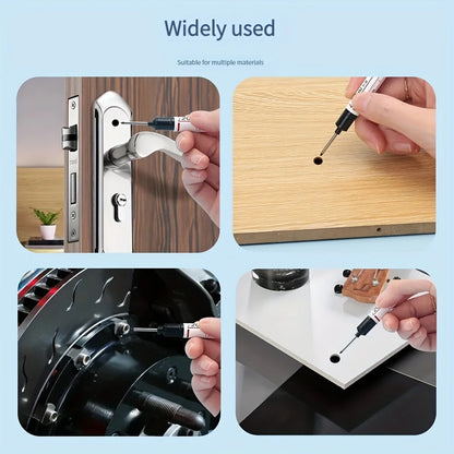 10Pcs/Set Multi-Purpose 20mm Deep Hole Long Nib Head Marker For Metal