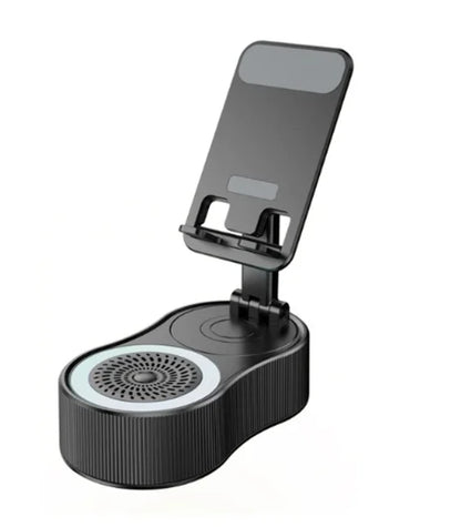 New Cell Phone Holder Stand With LDE Light Bluetooth Speaker