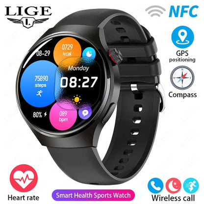 New Smart Watch Men 360*360 HD Screen GPS Tracker Custom Dial