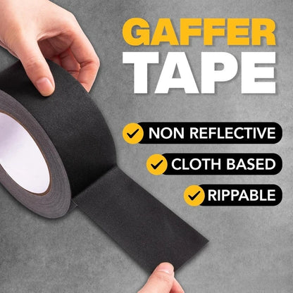 Matte Finish Gaffer Tape, Strong Adhesive and Residue-Free