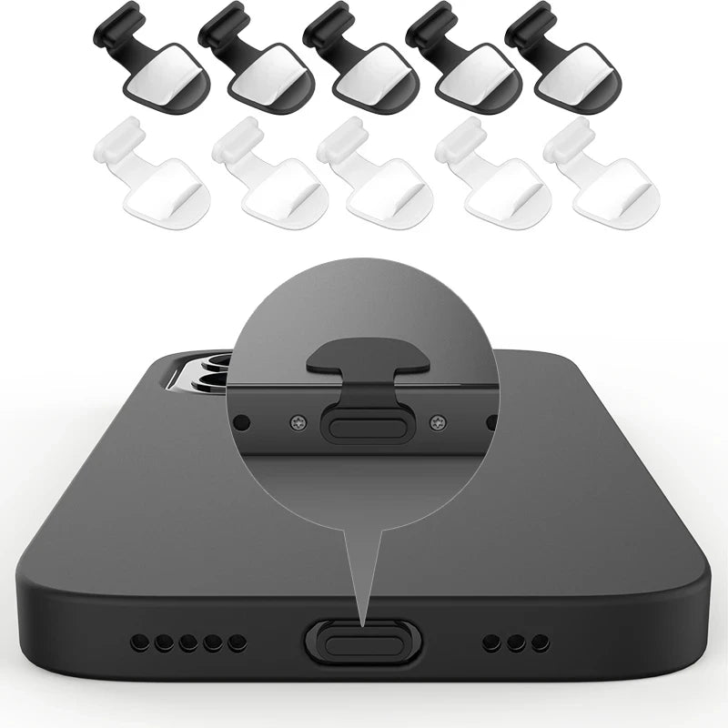 2-6PCS USB C Anti Loss Dust Plugs Type C Charging Port Cover for