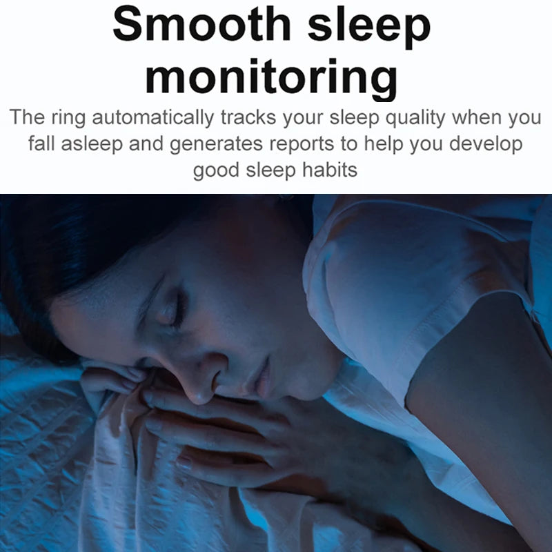 Smart Ring Military Grade Titanium Steel Shell Health Monitoring IP68