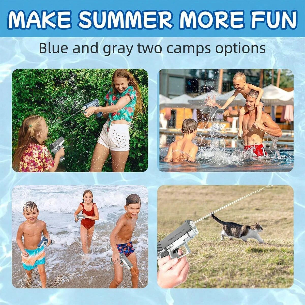 M1911 Water Guns Pistol Toy Squirt Guns, Summer Pool Beach Shooting