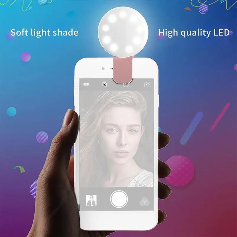 Mobile Phone LED Selfie Ring Light Portable Mini Durable Practical